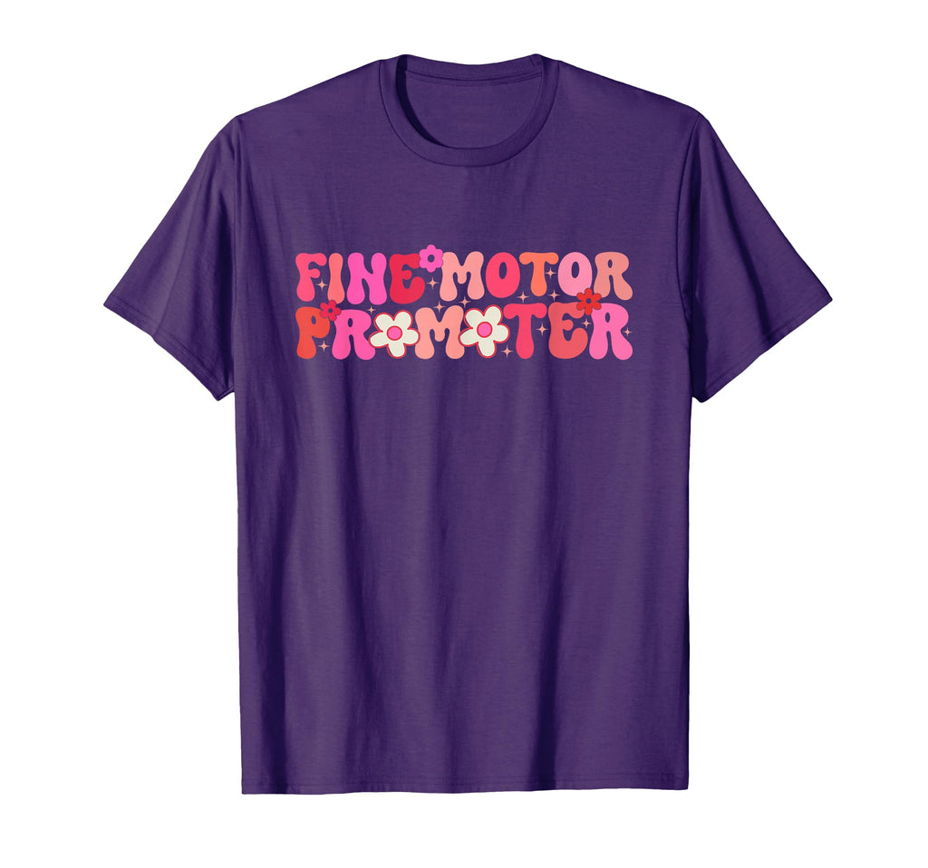 Groovy Fine Motor Promoter T-Shirt - Aesthetic Graphic for Adults - T-Shirt, Sweatshirt, Hoodie