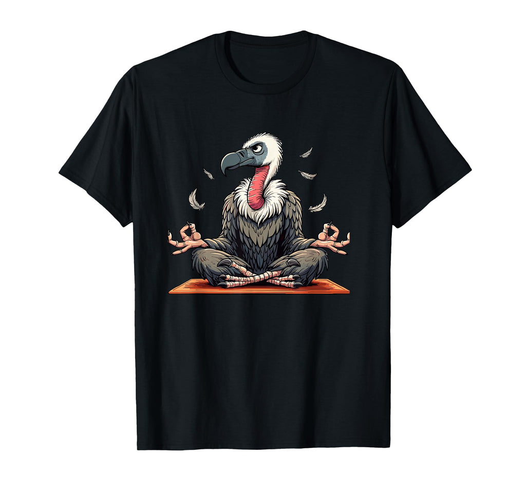 Meditation Vulture Yoga Pose Relaxing T-Shirt - Graphic Print Men Women - T-Shirt, Sweatshirt, Hoodie