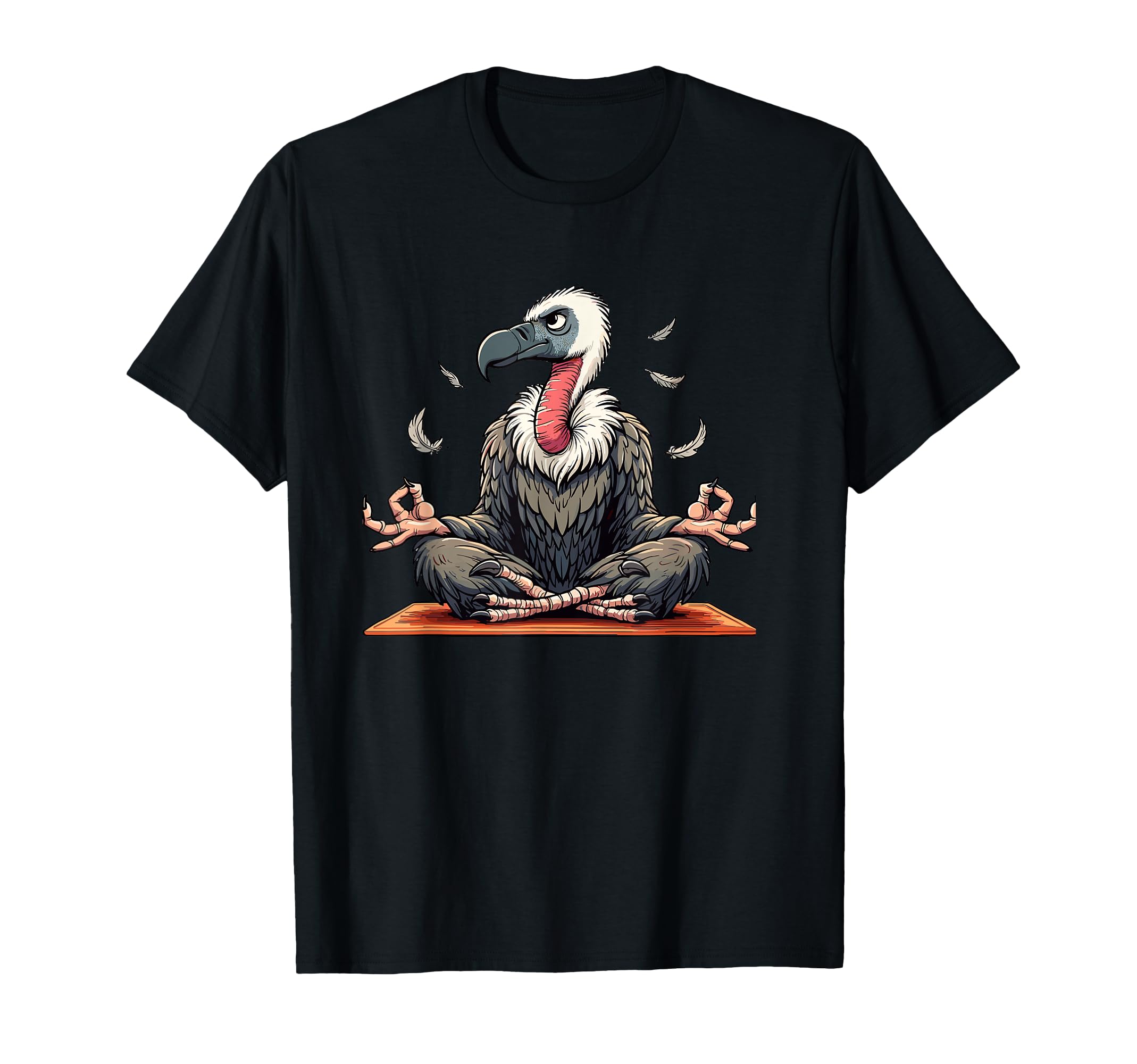 Meditation Vulture Yoga Pose Relaxing T-Shirt - Graphic Print Men Women - T-Shirt, Sweatshirt, Hoodie