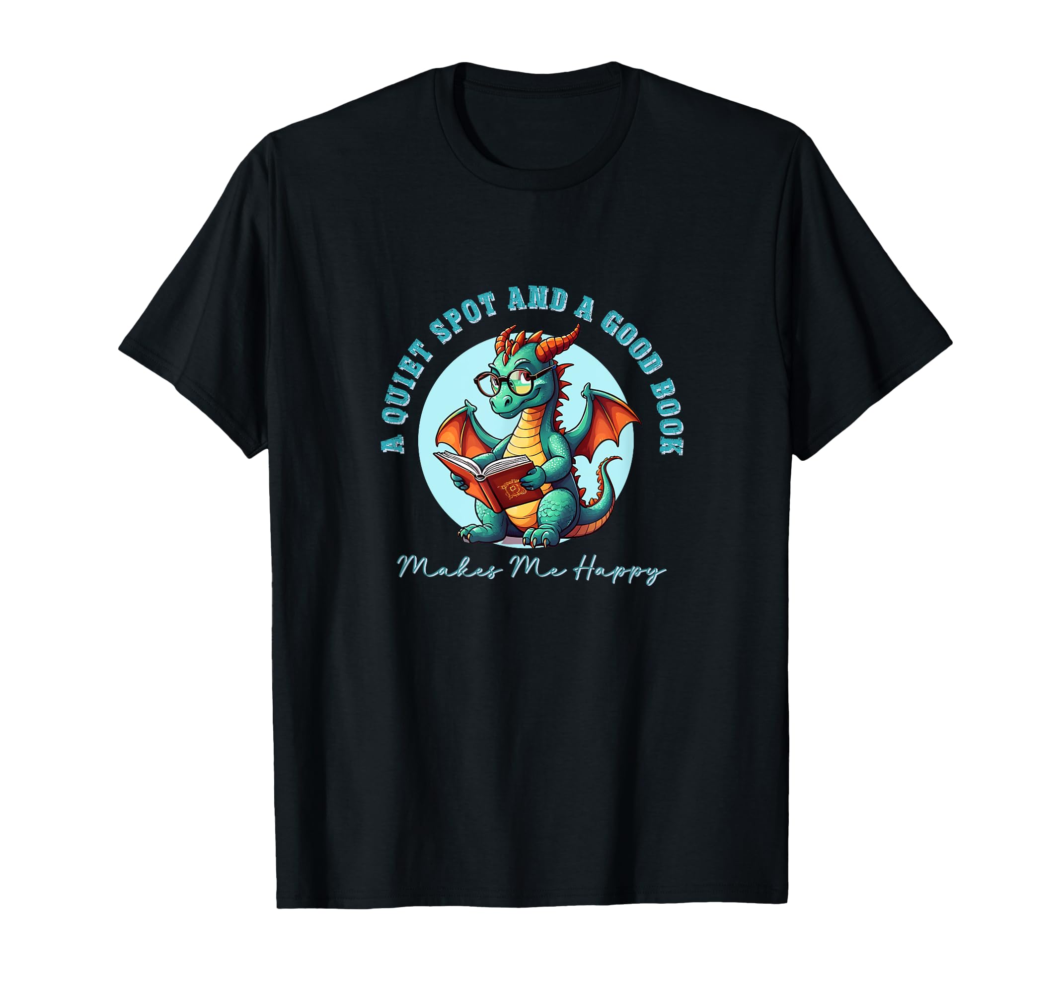 Reading Dragon Quiet Spot And Good Book T-Shirt - Trendy Graphic Men Women - T-Shirt, Sweatshirt, Hoodie