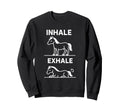 Funny Yoga Inhale Exhale Pooping Sweatshirt - Aesthetic Graphic Unisex - T-Shirt, Sweatshirt, Hoodie