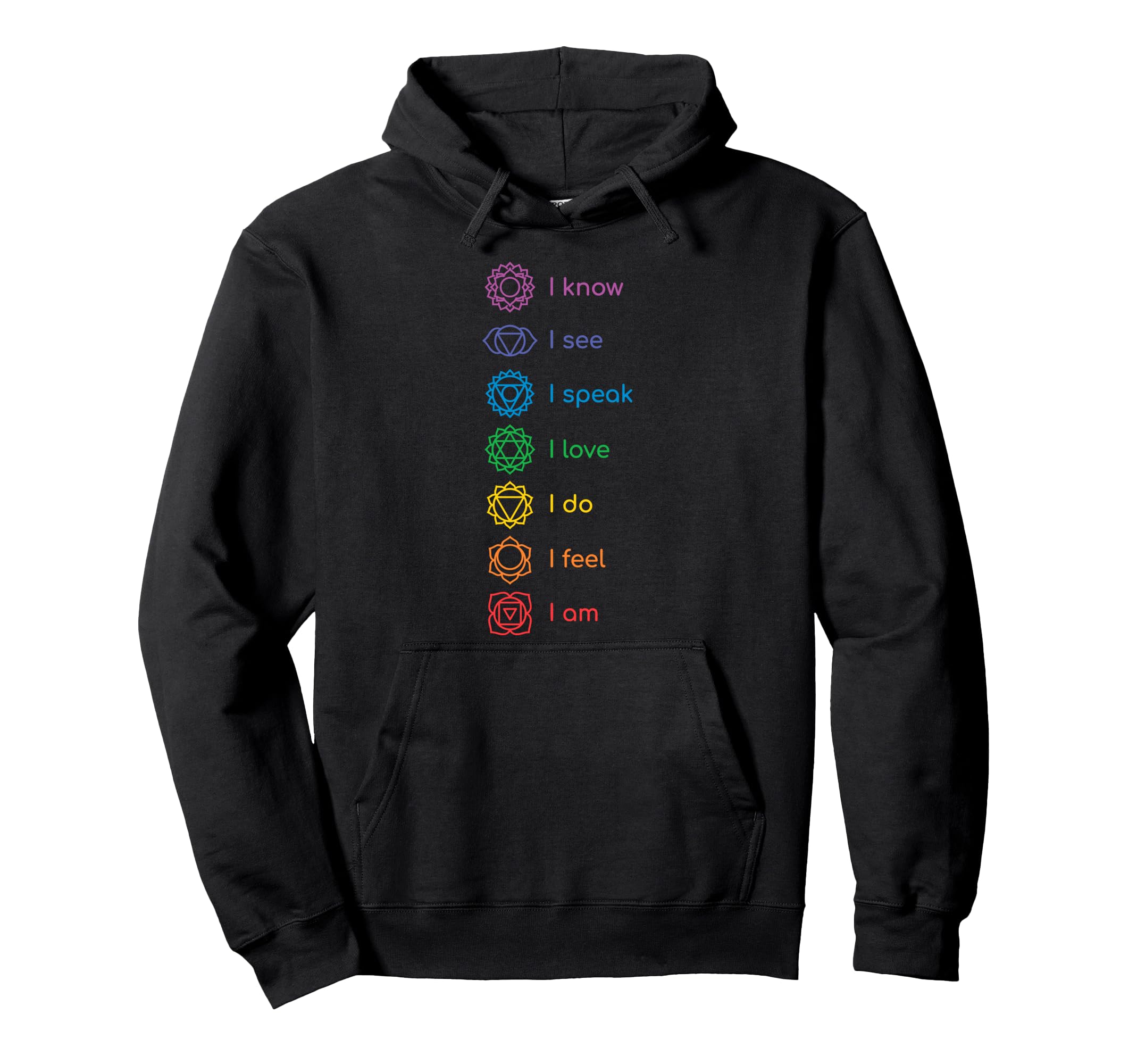 Chakras Yoga Meditation Zen Om Namaste Hoodie - Minimalist Print Men Women - T-Shirt, Sweatshirt, Hoodie