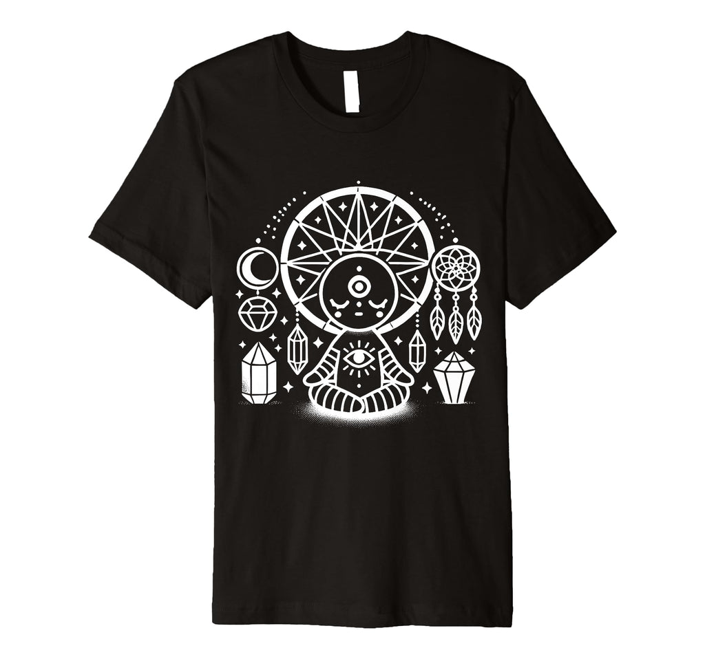 Yoga Third Eye Zen Blissful Meditation T-Shirt - Trendy Graphic Unisex - T-Shirt, Sweatshirt, Hoodie