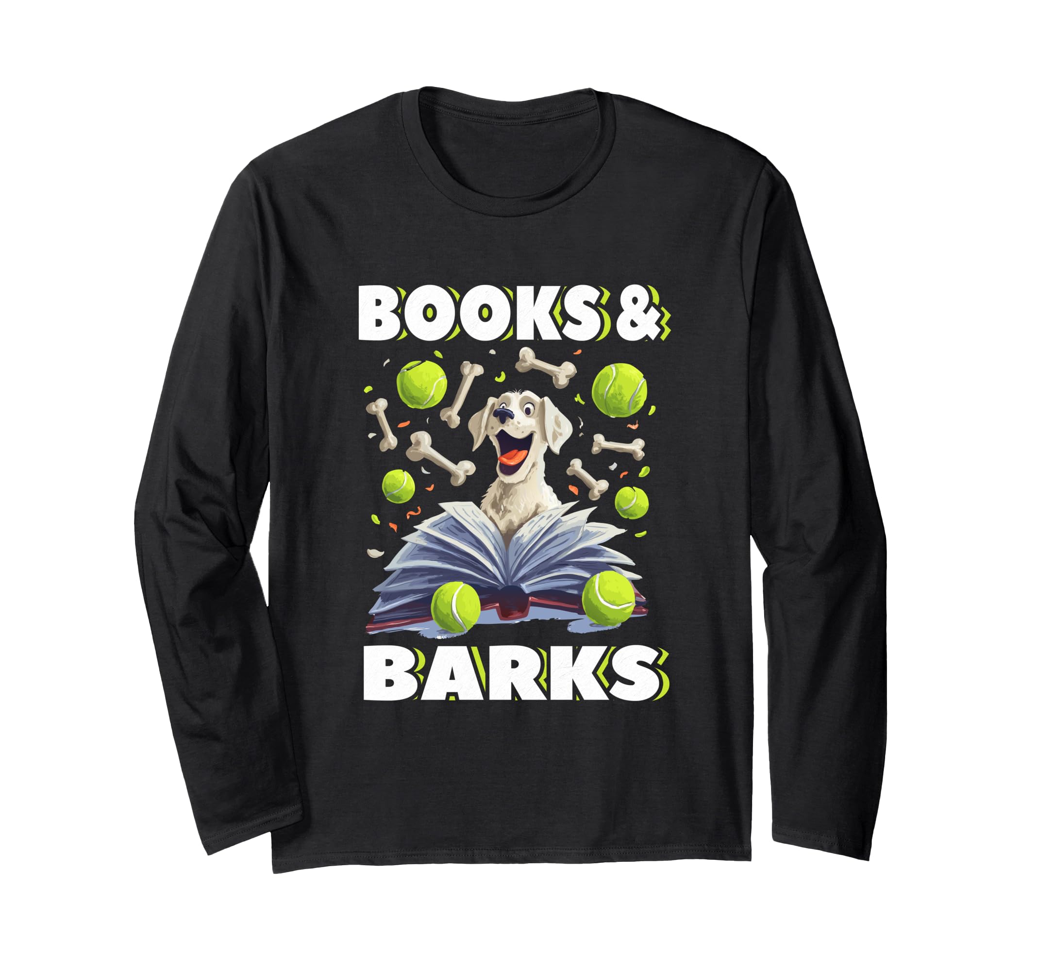 Book Story Books Barks Dogs Curl Sweatshirt - Trendy Graphic Men Women - T-Shirt, Sweatshirt, Hoodie