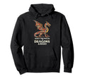 Bookish Easily Distracted Dragons Hoodie - Fun Novelty Design for Adults - T-Shirt, Sweatshirt, Hoodie
