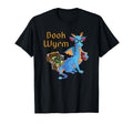 Wyrm Reading Dragon Fantasy Book Lover T-Shirt - Minimalist Print Unisex - T-Shirt, Sweatshirt, Hoodie