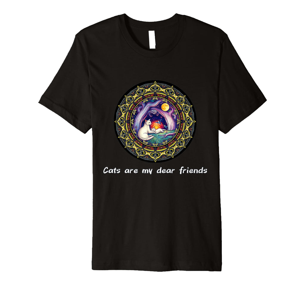 Cats Are My Best Friends Sacred T-Shirt - Novelty Apparel Men Women - T-Shirt, Sweatshirt, Hoodie
