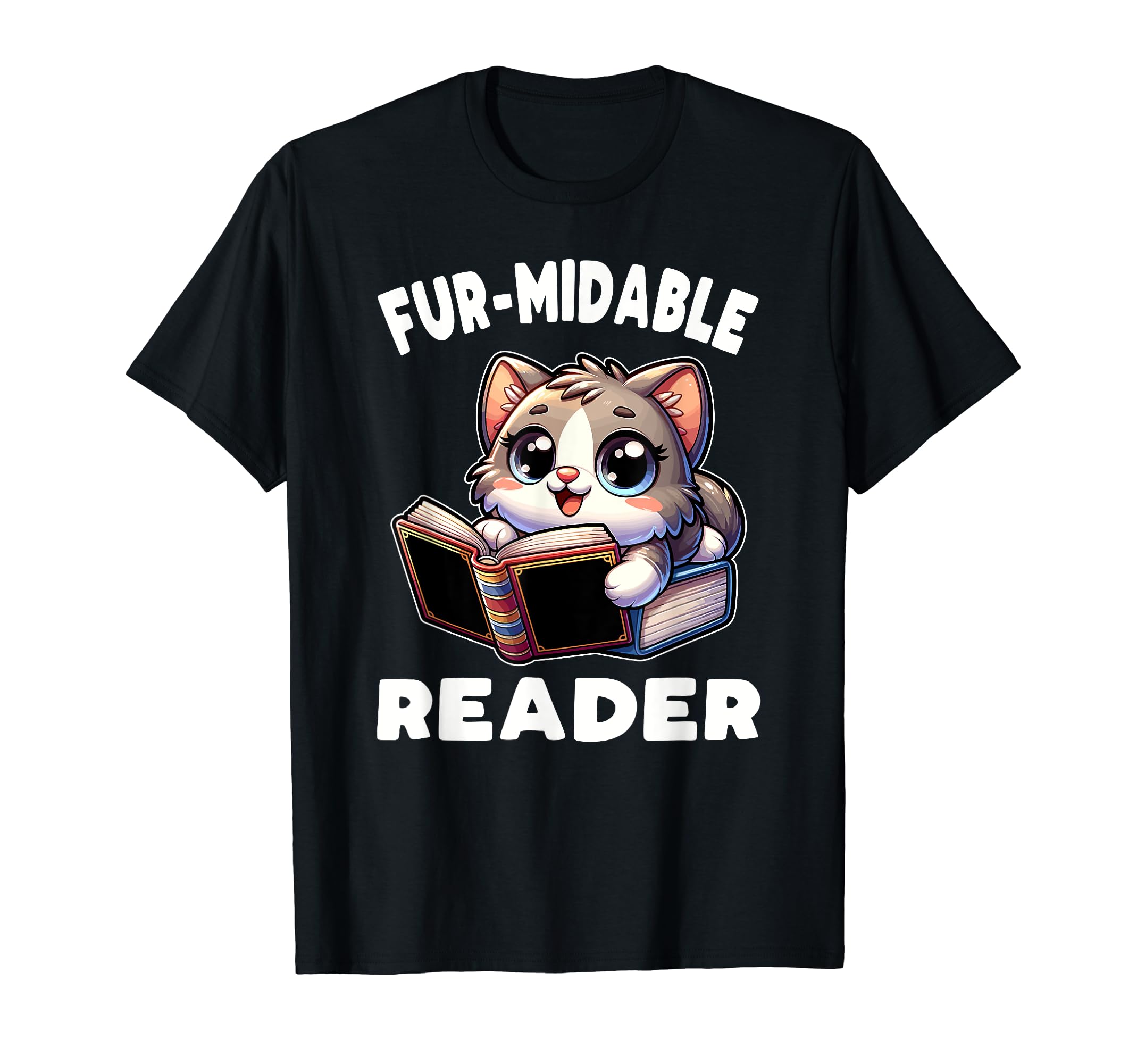Reading Book Cat Library Reading Teacher T-Shirt - Streetwear Style Unisex - T-Shirt, Sweatshirt, Hoodie