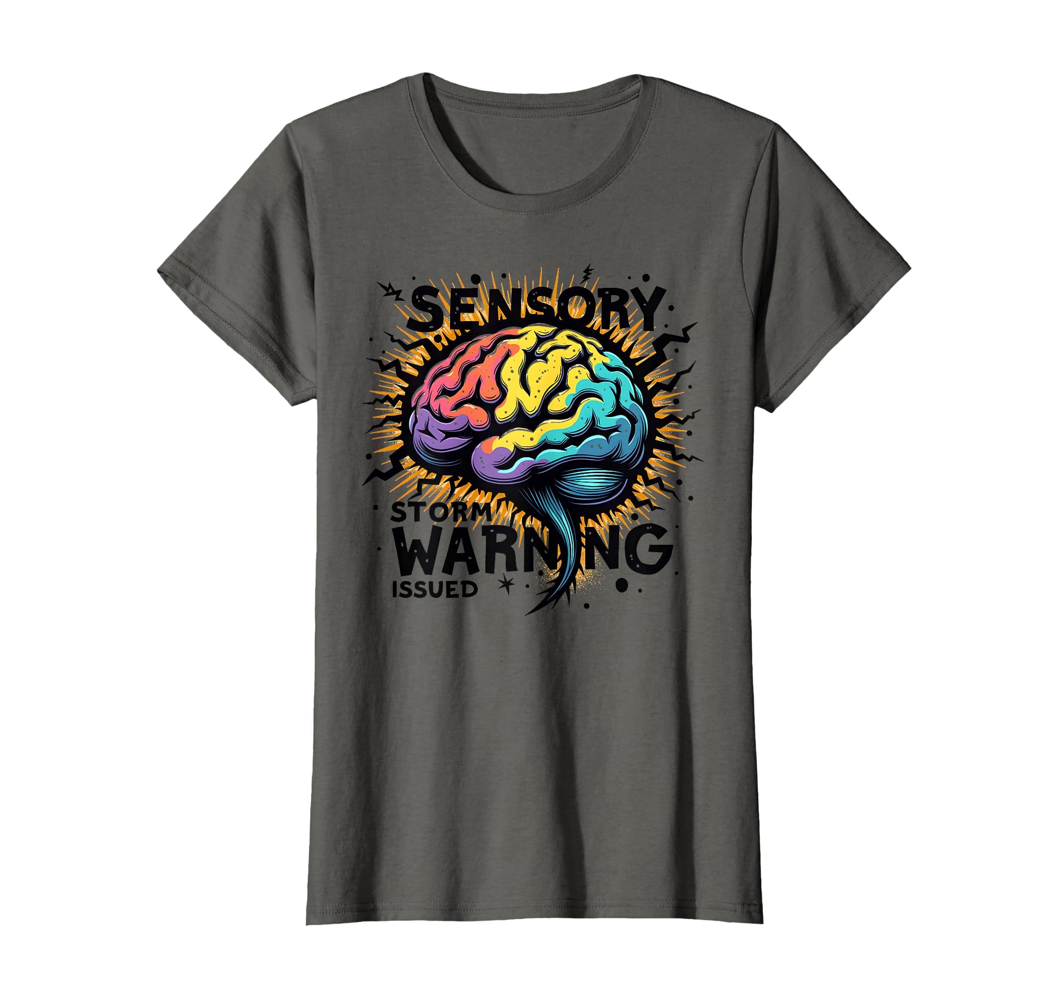Sensory Storm Warning Overstimulated T-Shirt - Aesthetic Graphic Unisex - T-Shirt, Sweatshirt, Hoodie