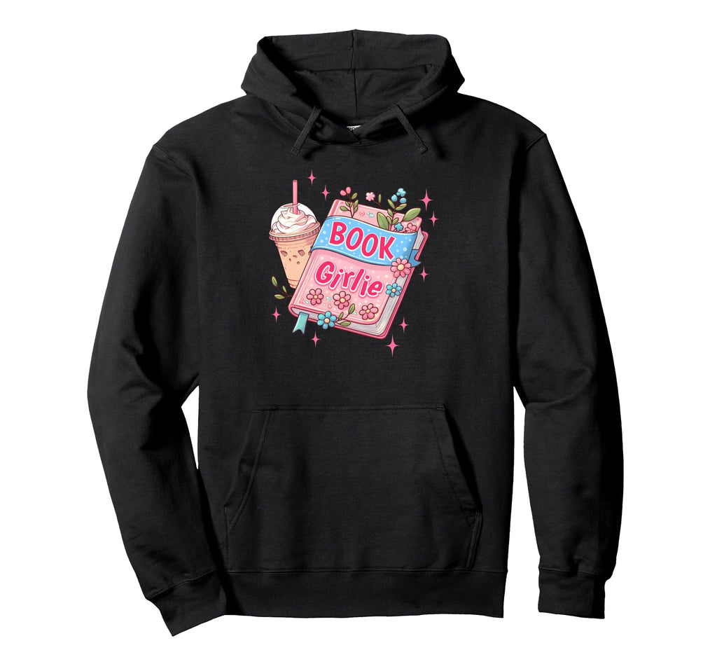 Book Girlie Coffee Mug Reading Lover Hoodie - Novelty Apparel for Adults - T-Shirt, Sweatshirt, Hoodie