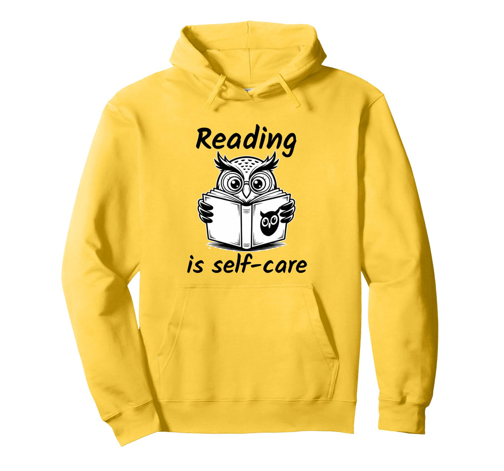 Reading Is Self Care Hoodie - Trendy Graphic for Adults - T-Shirt, Sweatshirt, Hoodie