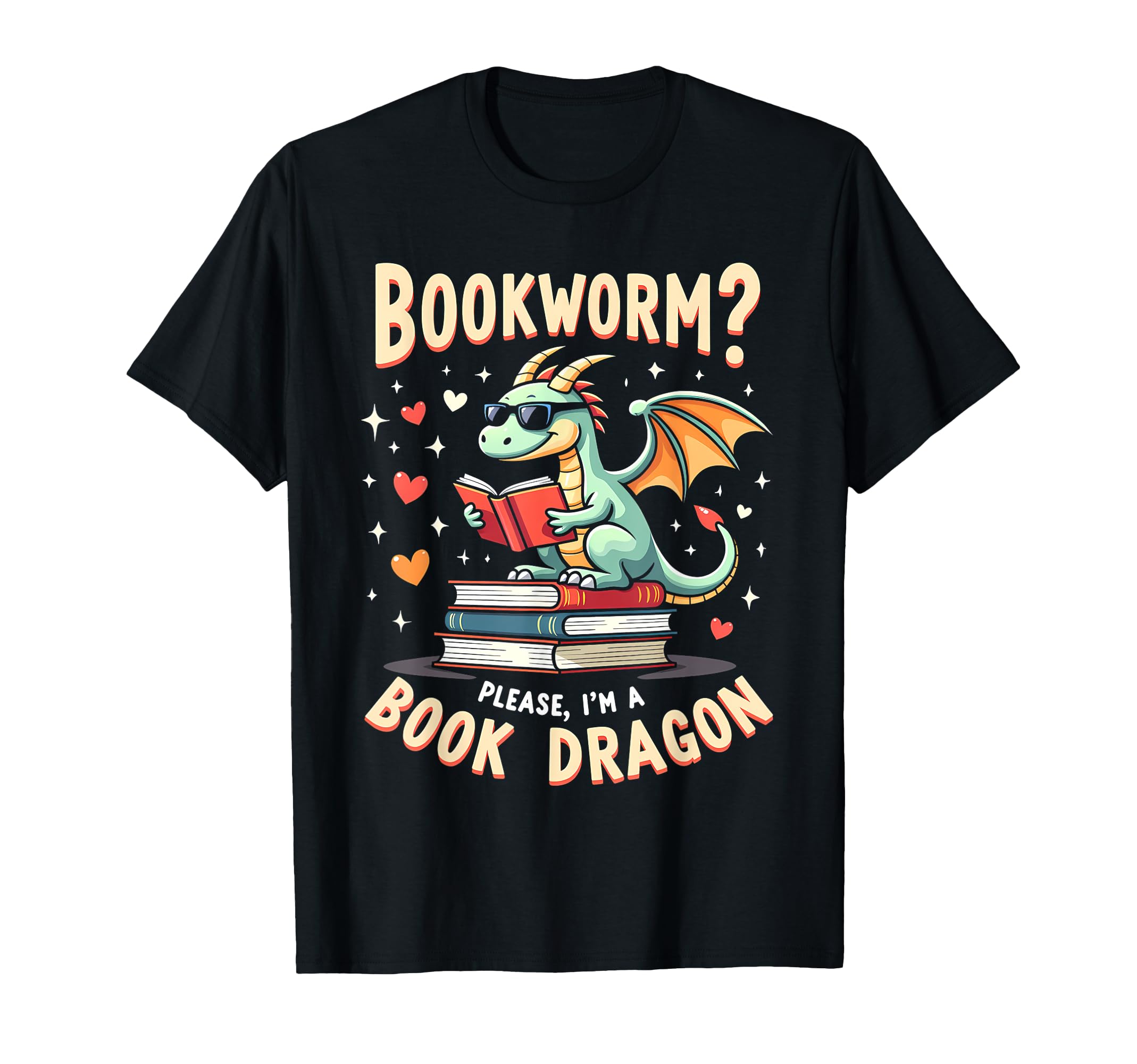 Bookworm Please Im Book Dragon T-Shirt - Minimalist Print Men Women - T-Shirt, Sweatshirt, Hoodie