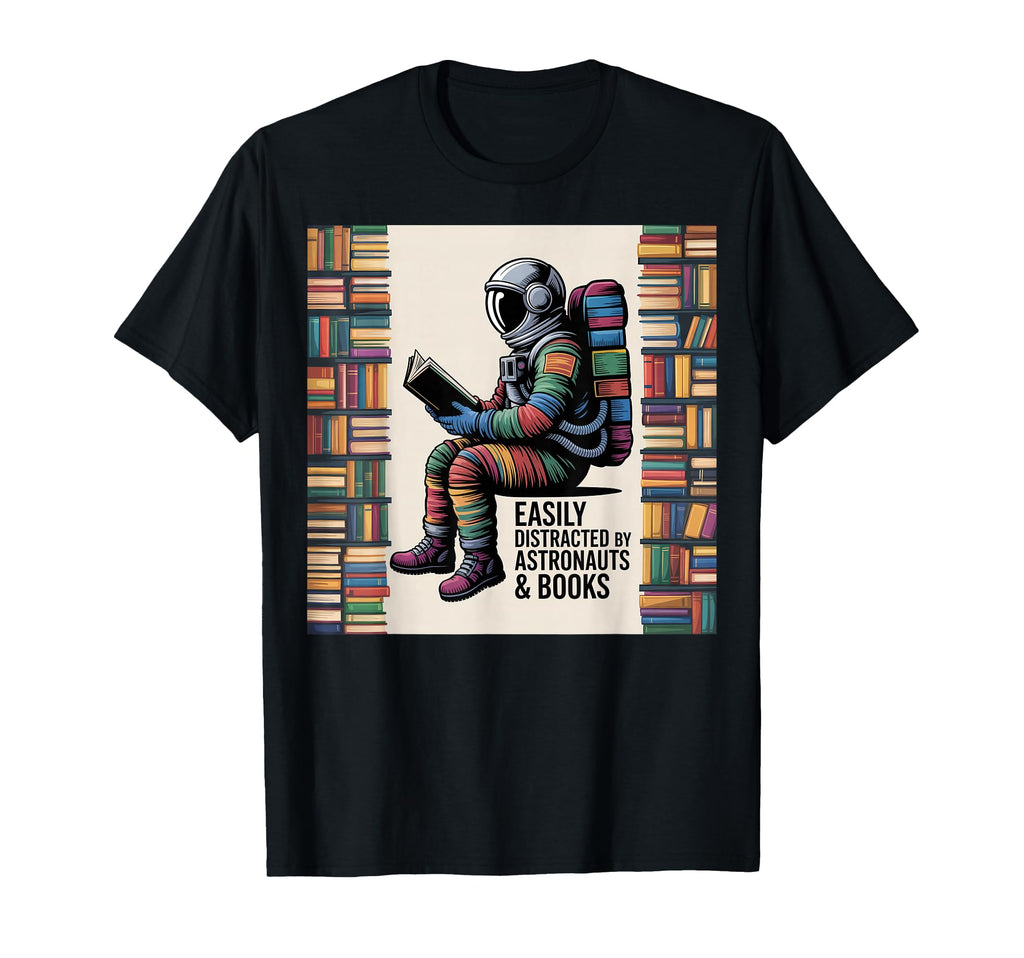 Astronaut Galaxy Astronaut Space Books T-Shirt - Trendy Graphic Men Women - T-Shirt, Sweatshirt, Hoodie