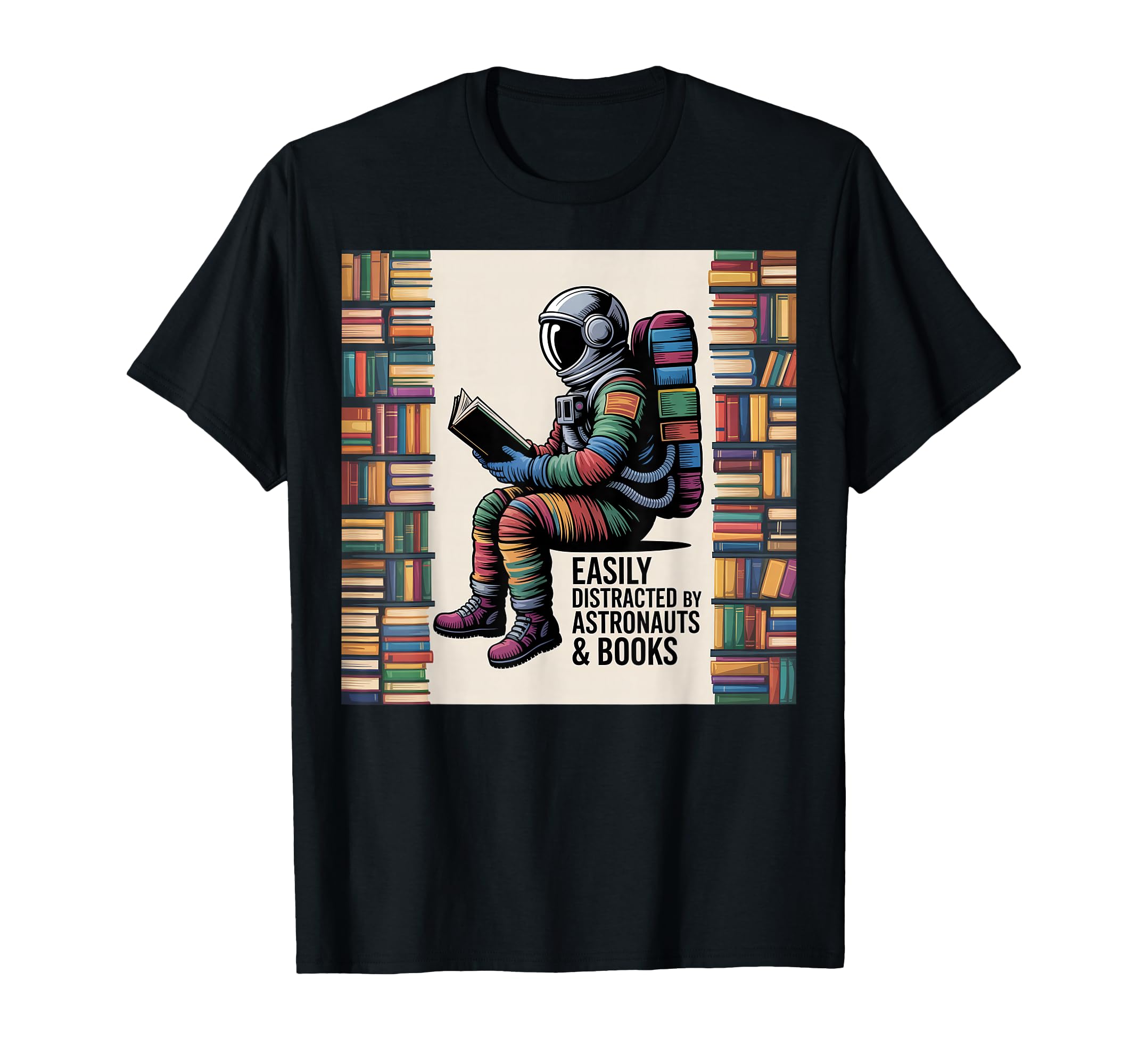 Astronaut Galaxy Astronaut Space Books T-Shirt - Trendy Graphic Men Women - T-Shirt, Sweatshirt, Hoodie