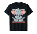 Meditation Elephant Yoga Pose T-Shirt - Minimalist Print Men Women - T-Shirt, Sweatshirt, Hoodie