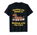 Getting My Steps Walking Lord Dachshund T-Shirt - Trendy Graphic for Adults - T-Shirt, Sweatshirt, Hoodie