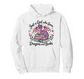 Just Who Loves Dragons And Books Hoodie - Minimalist Print Men Women - T-Shirt, Sweatshirt, Hoodie