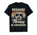 Labradoodle Dog Therapy Is Expensive T-Shirt - Minimalist Print Men Women - T-Shirt, Sweatshirt, Hoodie