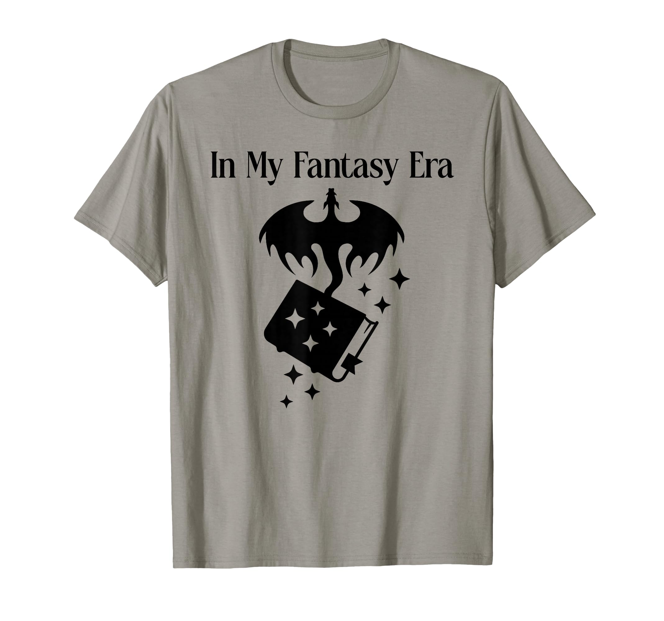 Book Dragon My Fantasy Era Dark T-Shirt - Fun Novelty Design Men Women - T-Shirt, Sweatshirt, Hoodie
