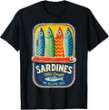 Sardines Tinned Fish Retro Graphic Summer for Men Women T-Shirt Unisex T-shirt, Sweatshirt, Hoodie, Long Sleeve Tee - T-Shirt, Sweatshirt, Hoodie