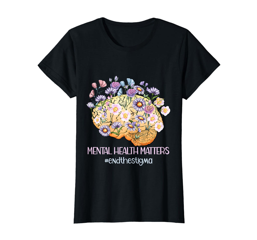 Womens End Stigma Mental Health T-Shirt - Unique Graphic for Adults - T-Shirt, Sweatshirt, Hoodie
