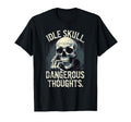 Thinking Skull Sarcastic Dark Anxiety T-Shirt - Trendy Graphic Unisex - T-Shirt, Sweatshirt, Hoodie
