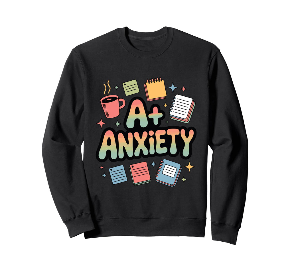 Anxiety Funny Perfectionist Student Sweatshirt - Novelty Apparel Men Women - T-Shirt, Sweatshirt, Hoodie