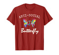 Antisocial Butterfly Antisocial T-Shirt - Casual Everyday Wear for Adults - T-Shirt, Sweatshirt, Hoodie