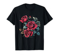 Shrub Red Roses T-Shirt - Casual Everyday Wear Men Women - T-Shirt, Sweatshirt, Hoodie