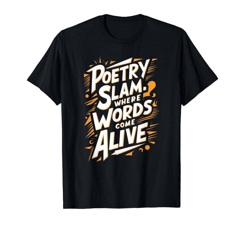 Poetry Slam Writer Poet Literature T-Shirt - Minimalist Print Men Women - T-Shirt, Sweatshirt, Hoodie