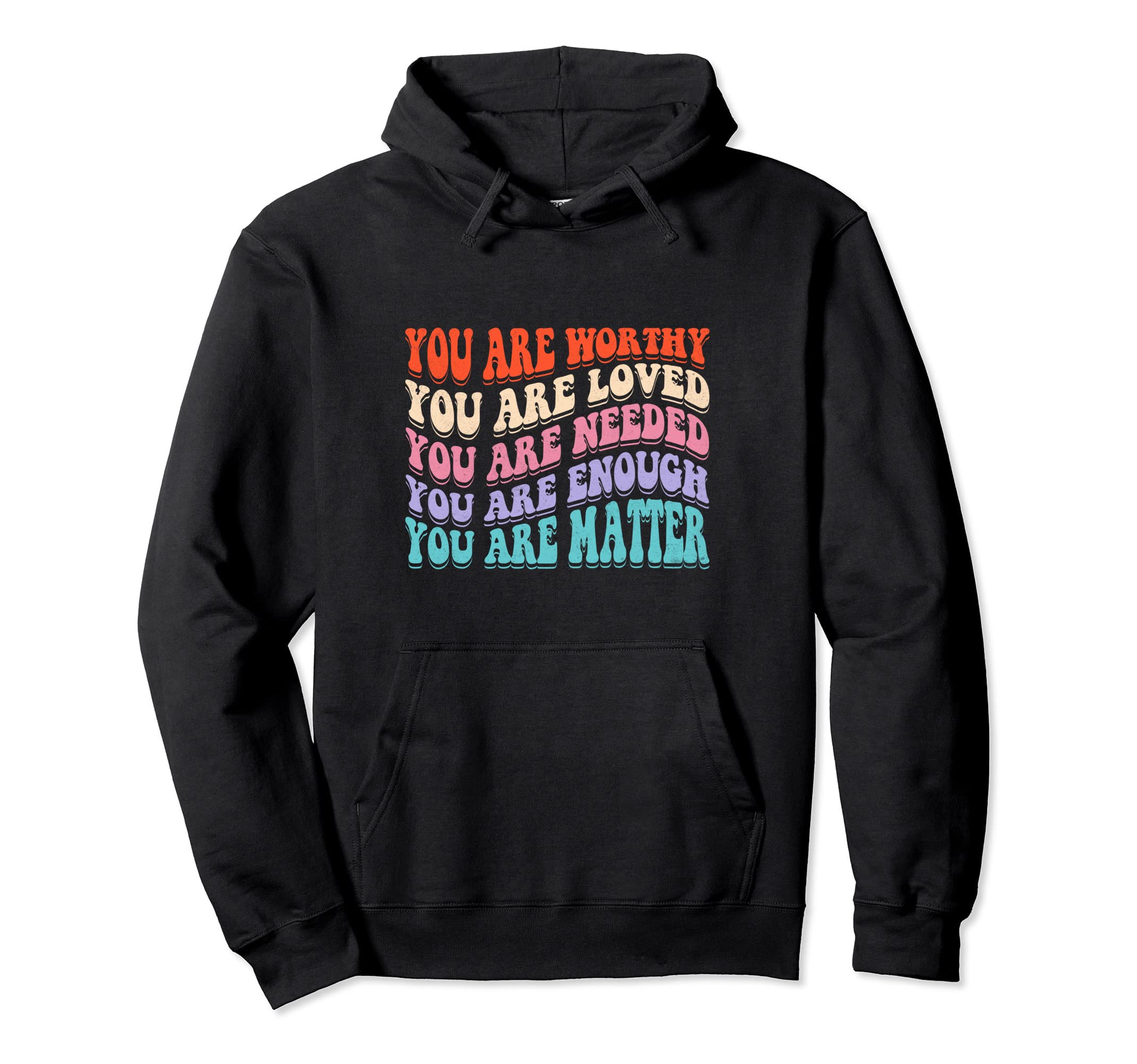 Matter Kindness Be Kind Groovy Mental Hoodie - Streetwear Style for Adults - T-Shirt, Sweatshirt, Hoodie