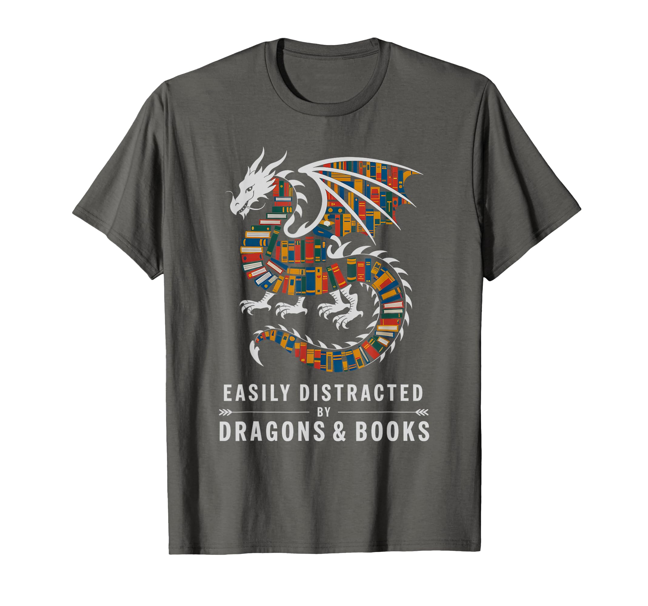 Kawaii I Just Love Dragons Books T-Shirt - Unique Graphic for Adults - T-Shirt, Sweatshirt, Hoodie