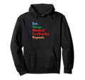 Eat Sleep Medical Textbooks Repeat Hoodie - Streetwear Style for Adults - T-Shirt, Sweatshirt, Hoodie