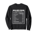 Funny Job Title Nutrition Facts Sweatshirt - Custom Art Print Men Women - T-Shirt, Sweatshirt, Hoodie