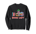 Book Lady Reading Bookworm Literature Sweatshirt - Unique Graphic Unisex - T-Shirt, Sweatshirt, Hoodie