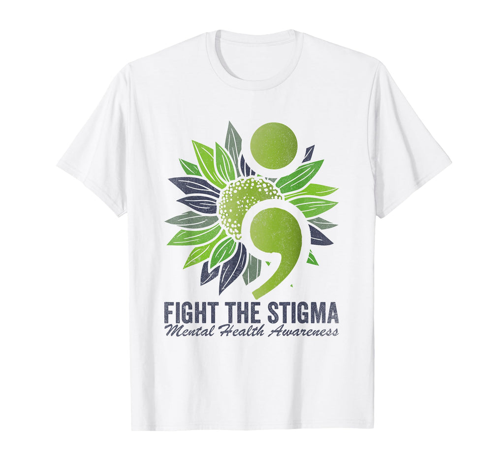Fight Stigma Mental Health Awareness T-Shirt - Unique Graphic for Adults - T-Shirt, Sweatshirt, Hoodie
