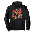 Overstimulated Teacher Leopard Hoodie - Trendy Graphic for Adults - T-Shirt, Sweatshirt, Hoodie