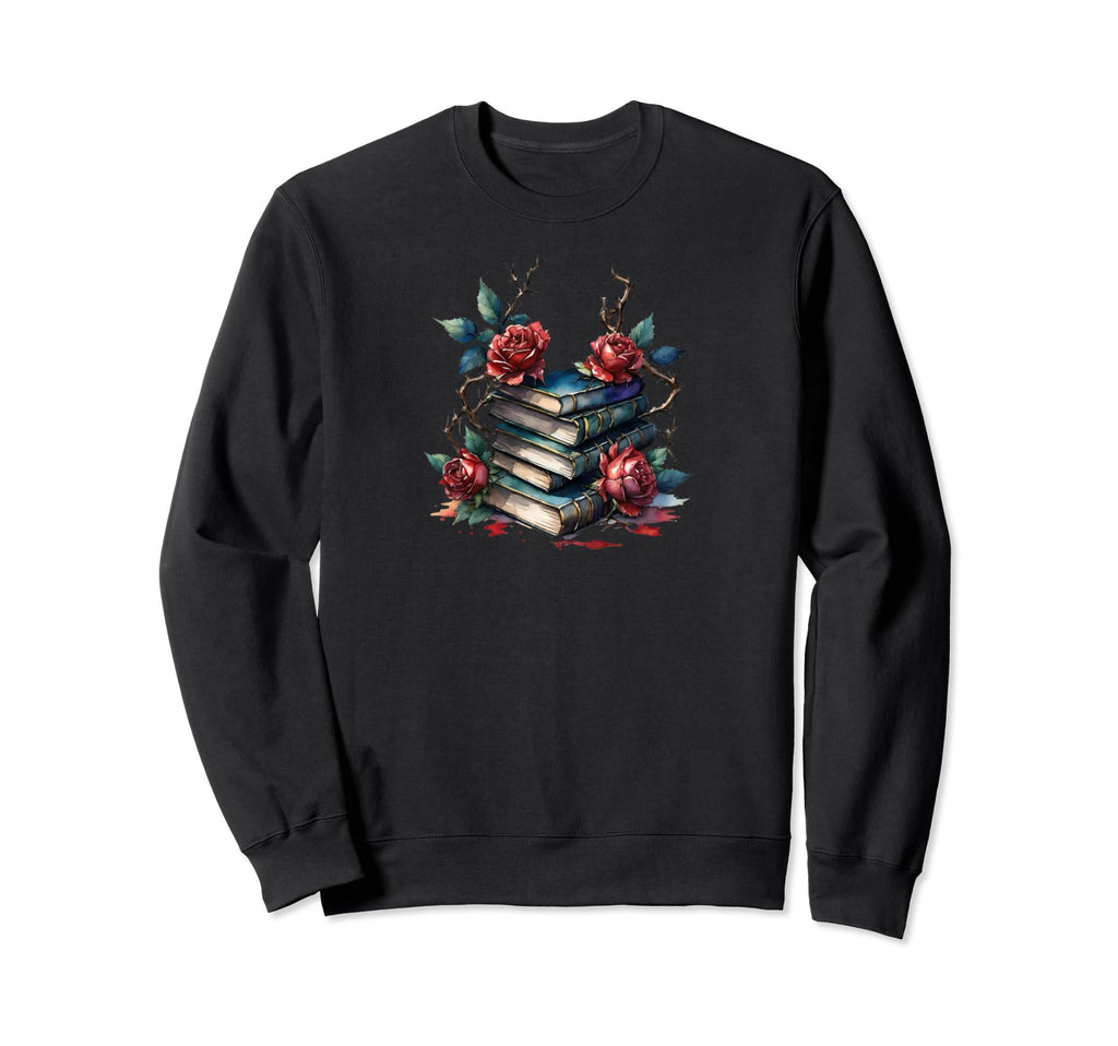 Book Worm Book Stack Reading Addict Sweatshirt - Unique Graphic Men Women - T-Shirt, Sweatshirt, Hoodie