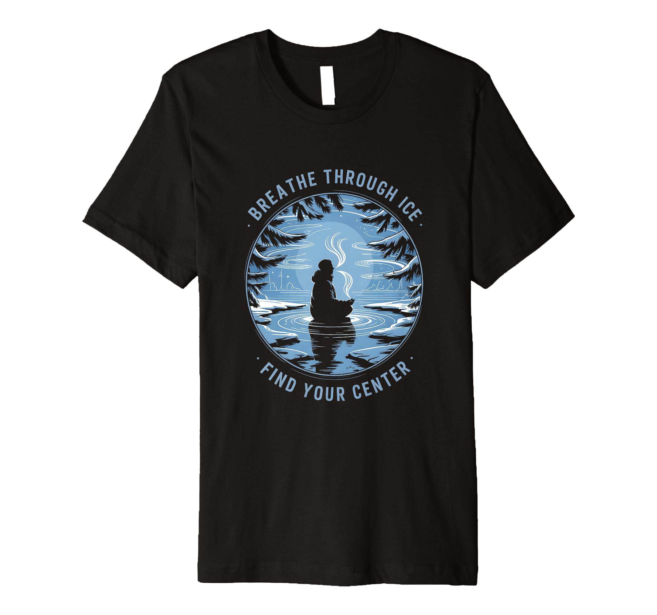 Cold Plunge Breathwork Meditation Focus T-Shirt - Trendy Graphic Men Women - T-Shirt, Sweatshirt, Hoodie