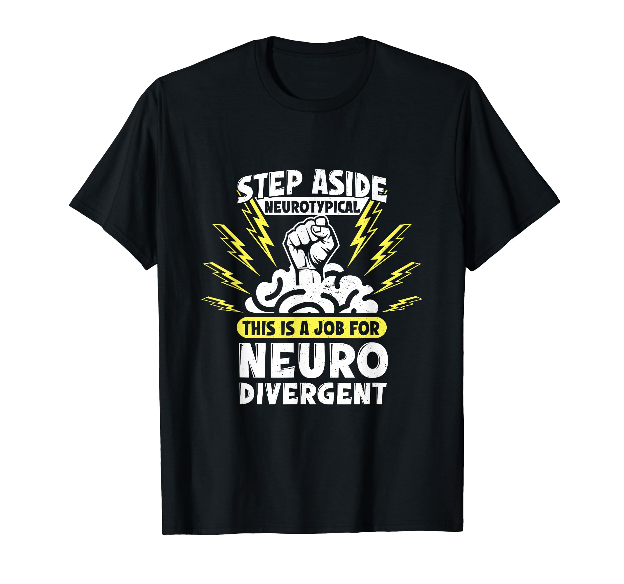 Funny Neurodivergent Brain Awesome Adhd T-Shirt - Custom Art Print Unisex - T-Shirt, Sweatshirt, Hoodie