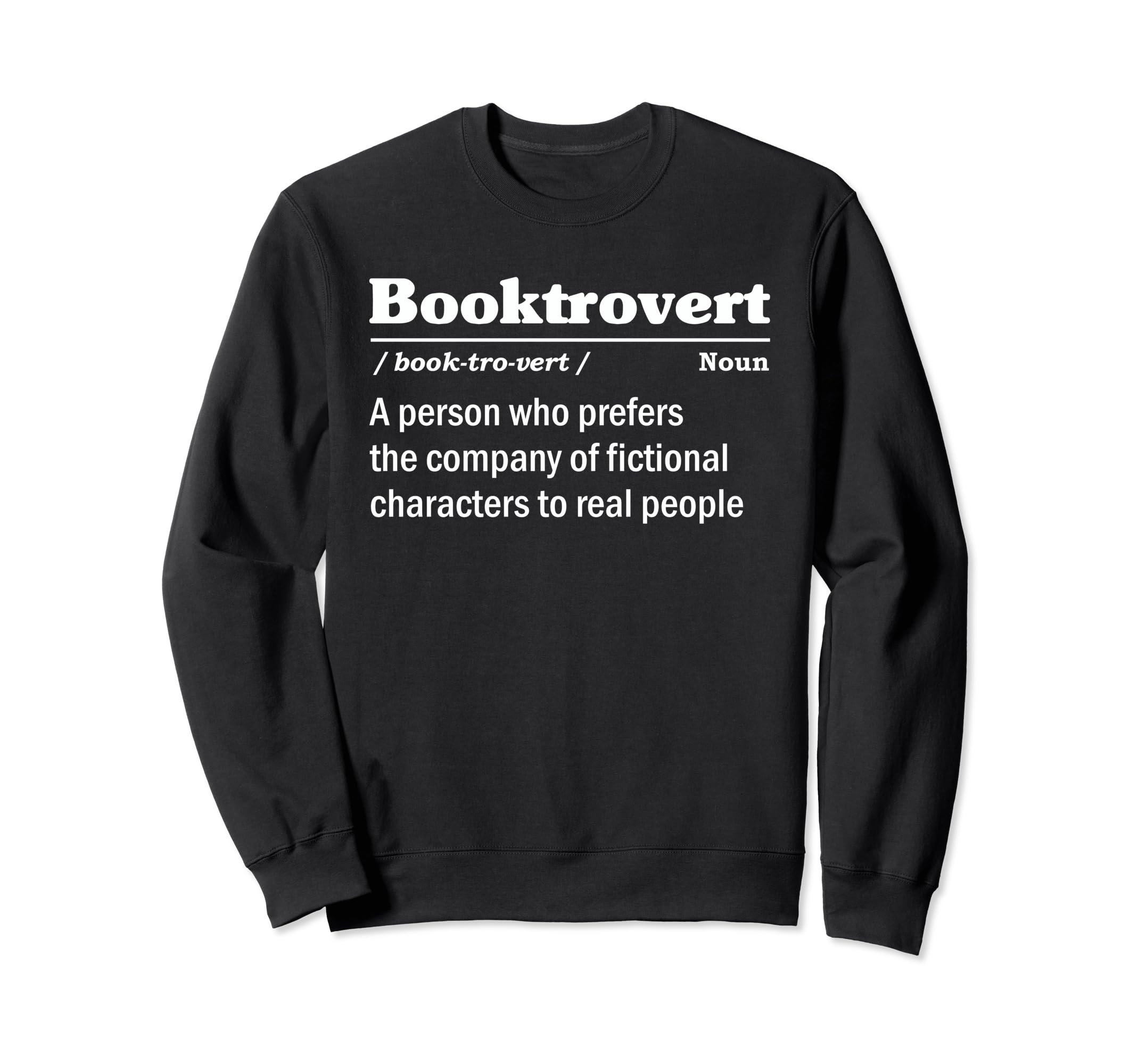 Bookish Book Nerd Introvert Sweatshirt - Minimalist Print for Adults - T-Shirt, Sweatshirt, Hoodie