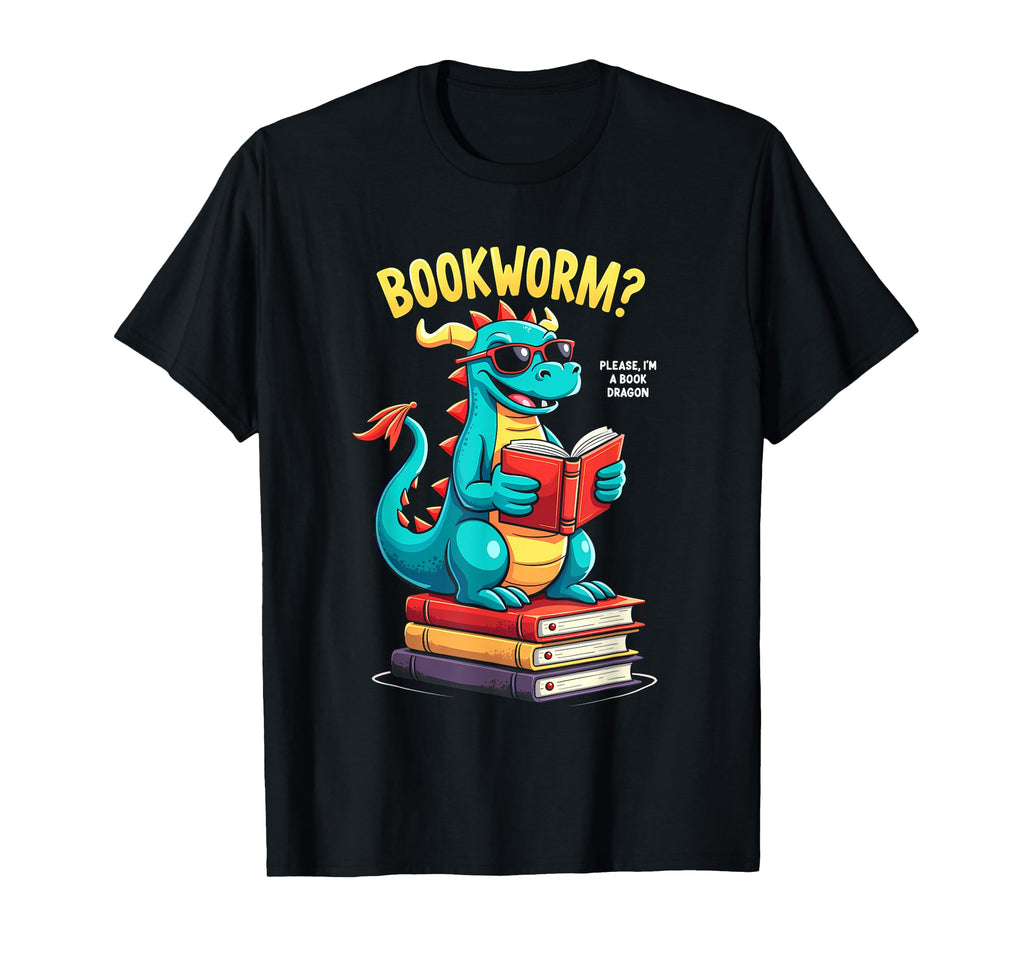 Bookworm Please Im Book Dragon T-Shirt - Custom Art Print Men Women - T-Shirt, Sweatshirt, Hoodie