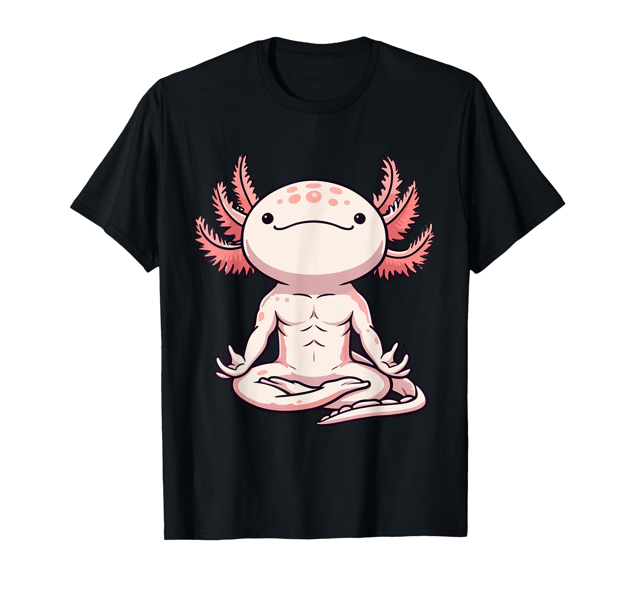 Meditation Axolotl Yoga Pose T-Shirt - Casual Everyday Wear Men Women - T-Shirt, Sweatshirt, Hoodie