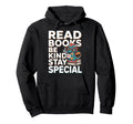 Book Lovers Reading Dragon Reading Hoodie - Aesthetic Graphic Men Women - T-Shirt, Sweatshirt, Hoodie