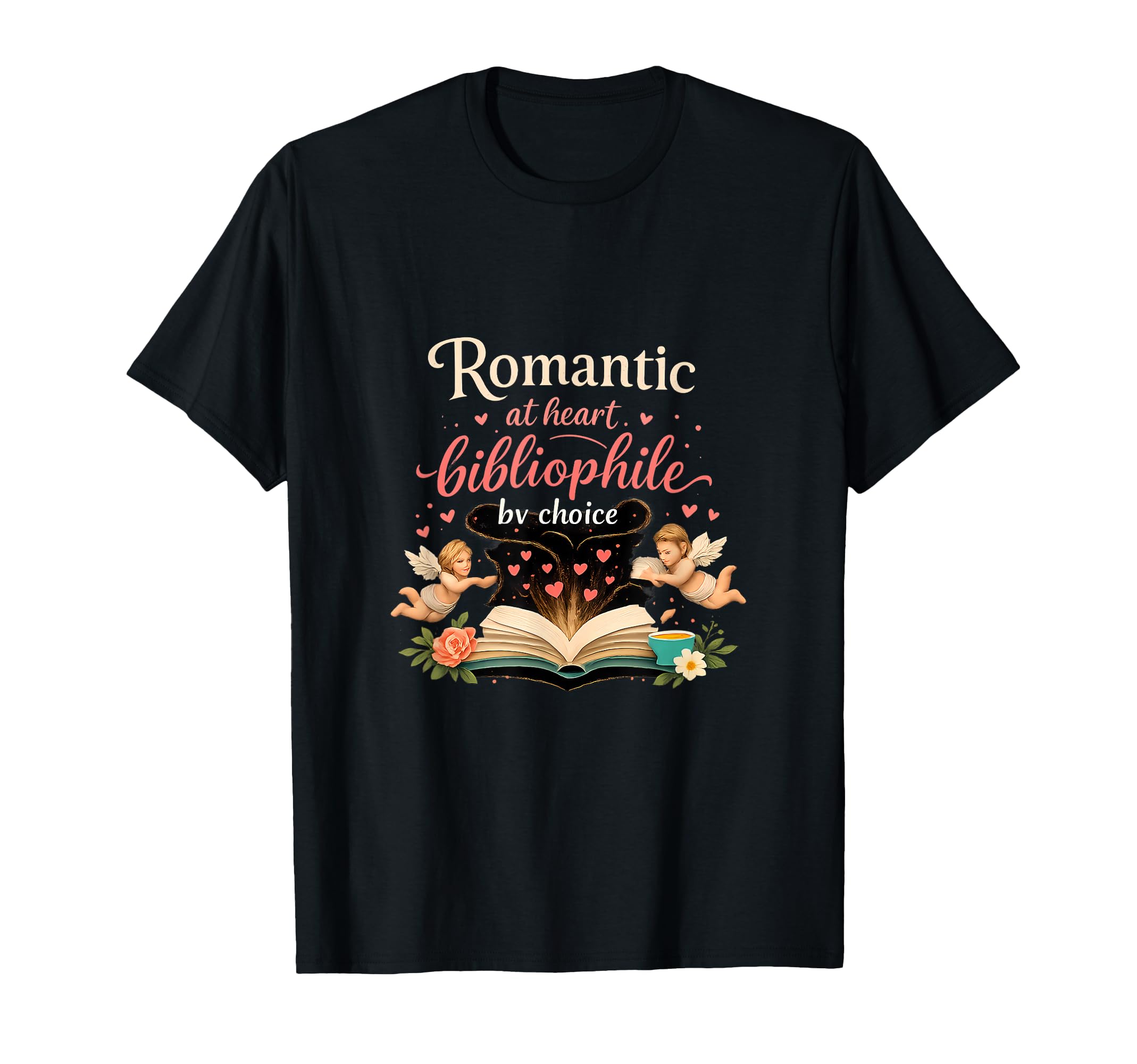 Romantic Heart Bibliophile Choice T-Shirt - Novelty Apparel for Adults - T-Shirt, Sweatshirt, Hoodie
