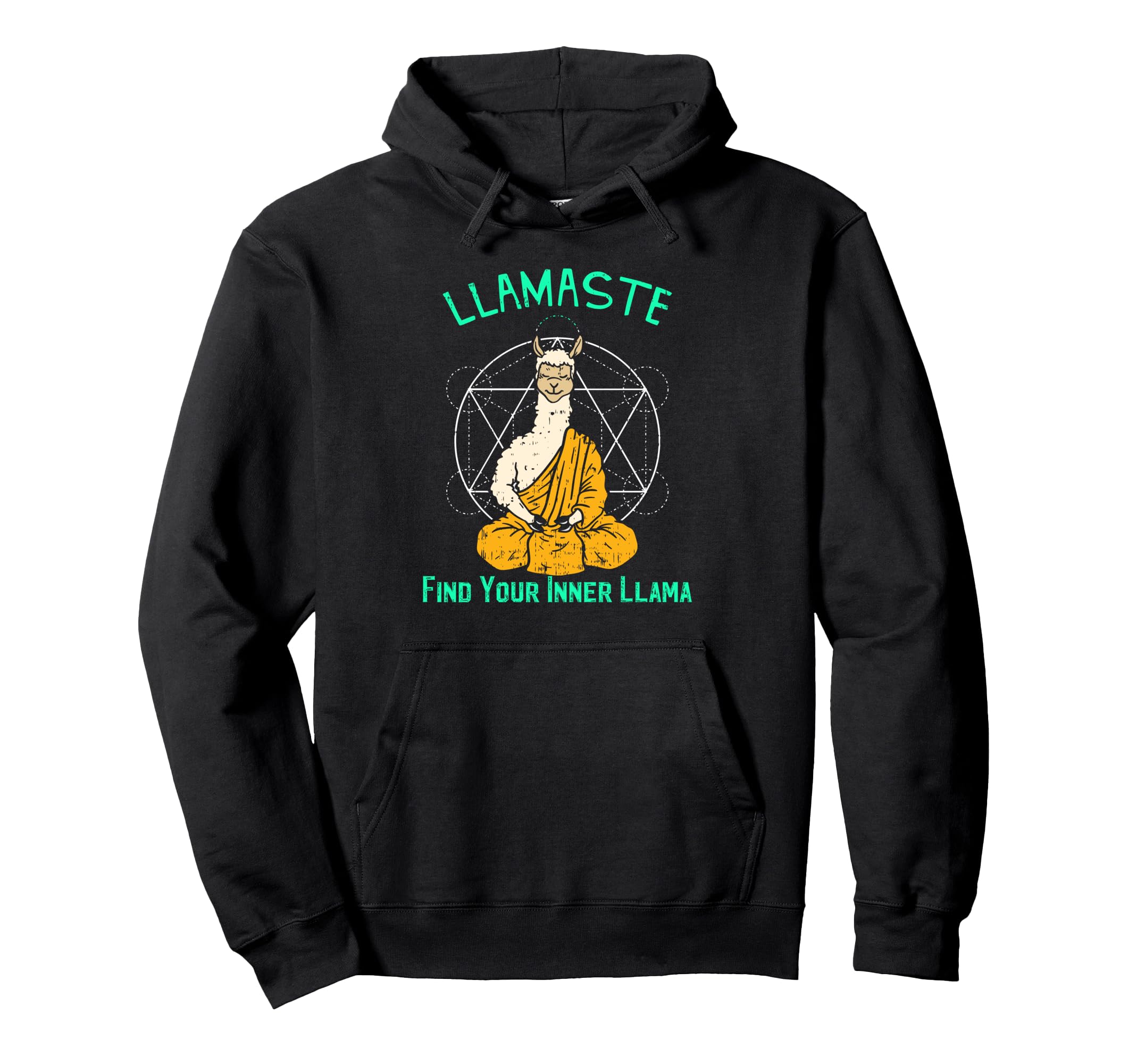 Llamaste Find Your Inner Llama Namaste Hoodie - Minimalist Print Unisex - T-Shirt, Sweatshirt, Hoodie