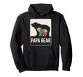 Proud Autism Dad Papa Bear Autistic Hoodie - Streetwear Style for Adults - T-Shirt, Sweatshirt, Hoodie