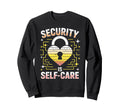 Security Is Self Care Heart Padlock Sweatshirt - Novelty Apparel Unisex - T-Shirt, Sweatshirt, Hoodie