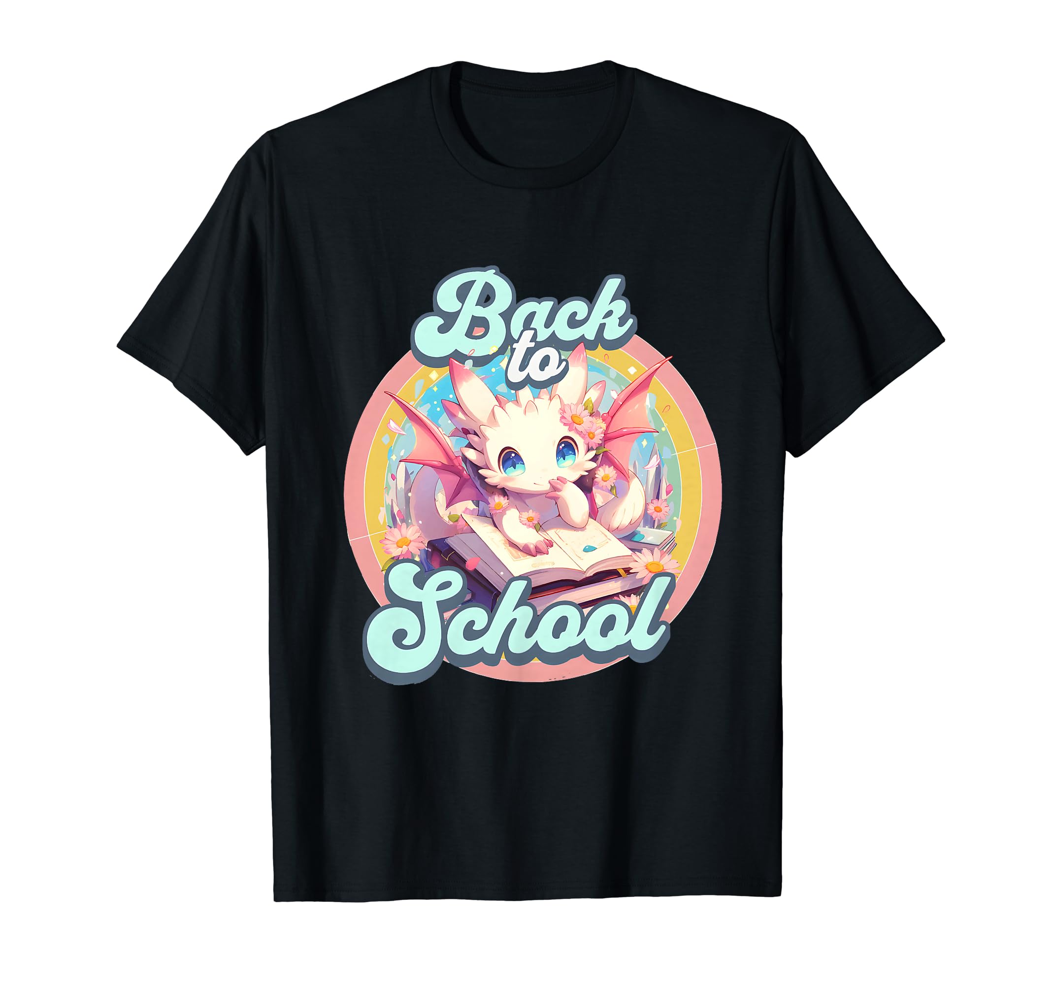 Dragon Back To School Anime Dragons T-Shirt - Novelty Apparel for Adults - T-Shirt, Sweatshirt, Hoodie
