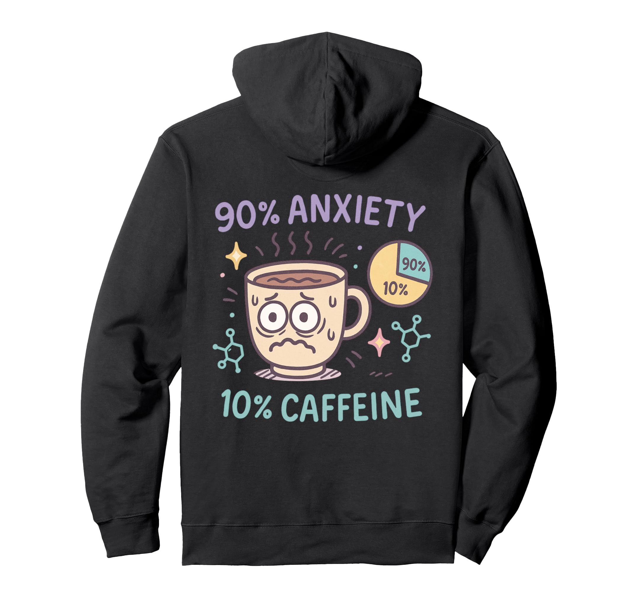 Funny Coffee Cup Meme Caffeine Lovers Hoodie - Novelty Apparel Men Women - T-Shirt, Sweatshirt, Hoodie